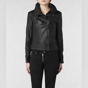 All Saints Black Leather Jacket